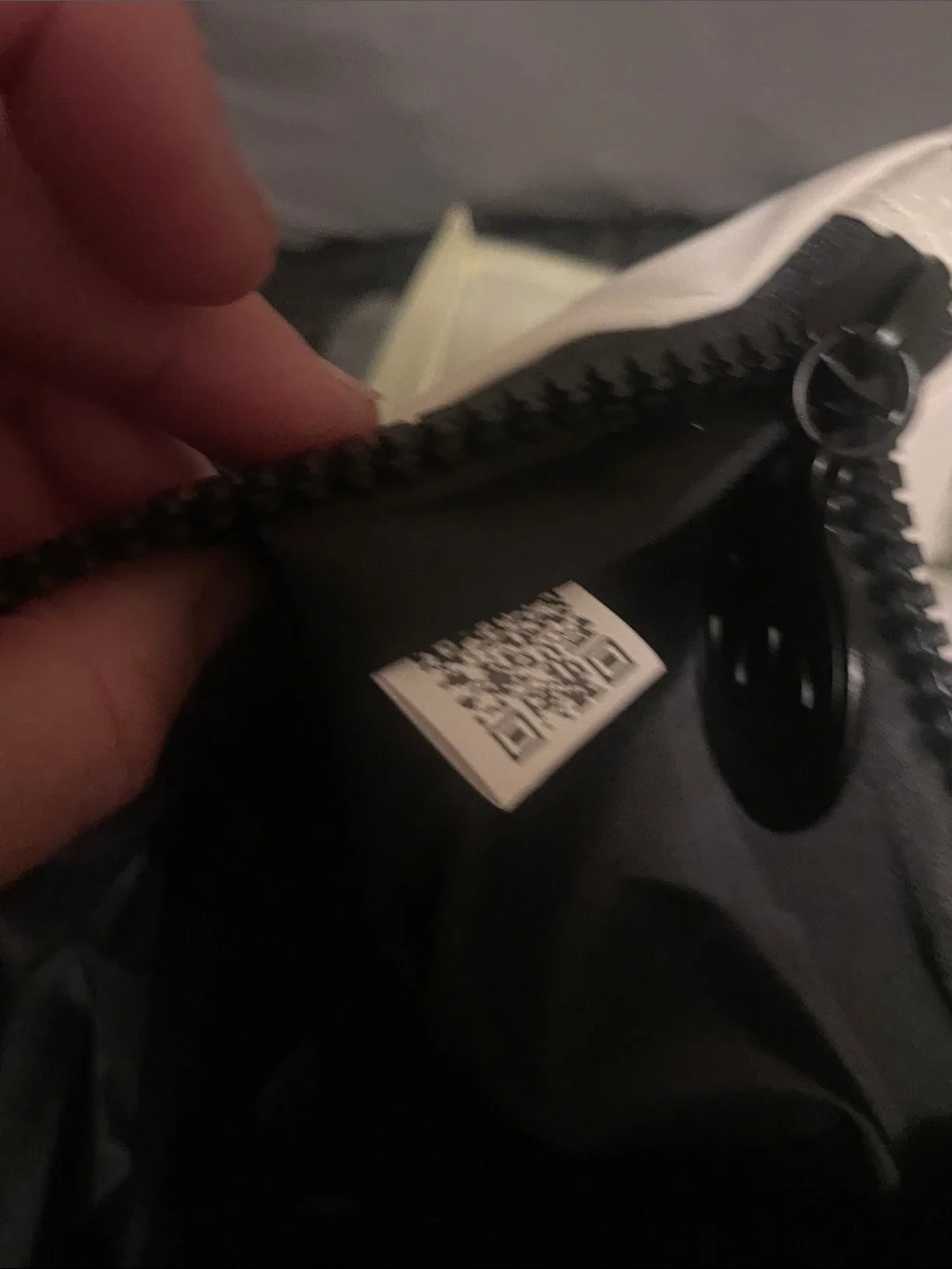 GWP White and Black Logo Zip Pouch